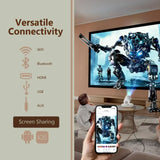 LumaCast Full HD Projector – Auto Focus & Keystone, 4K HDR Support