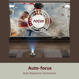 LumaCast Full HD Projector – Auto Focus & Keystone, 4K HDR Support