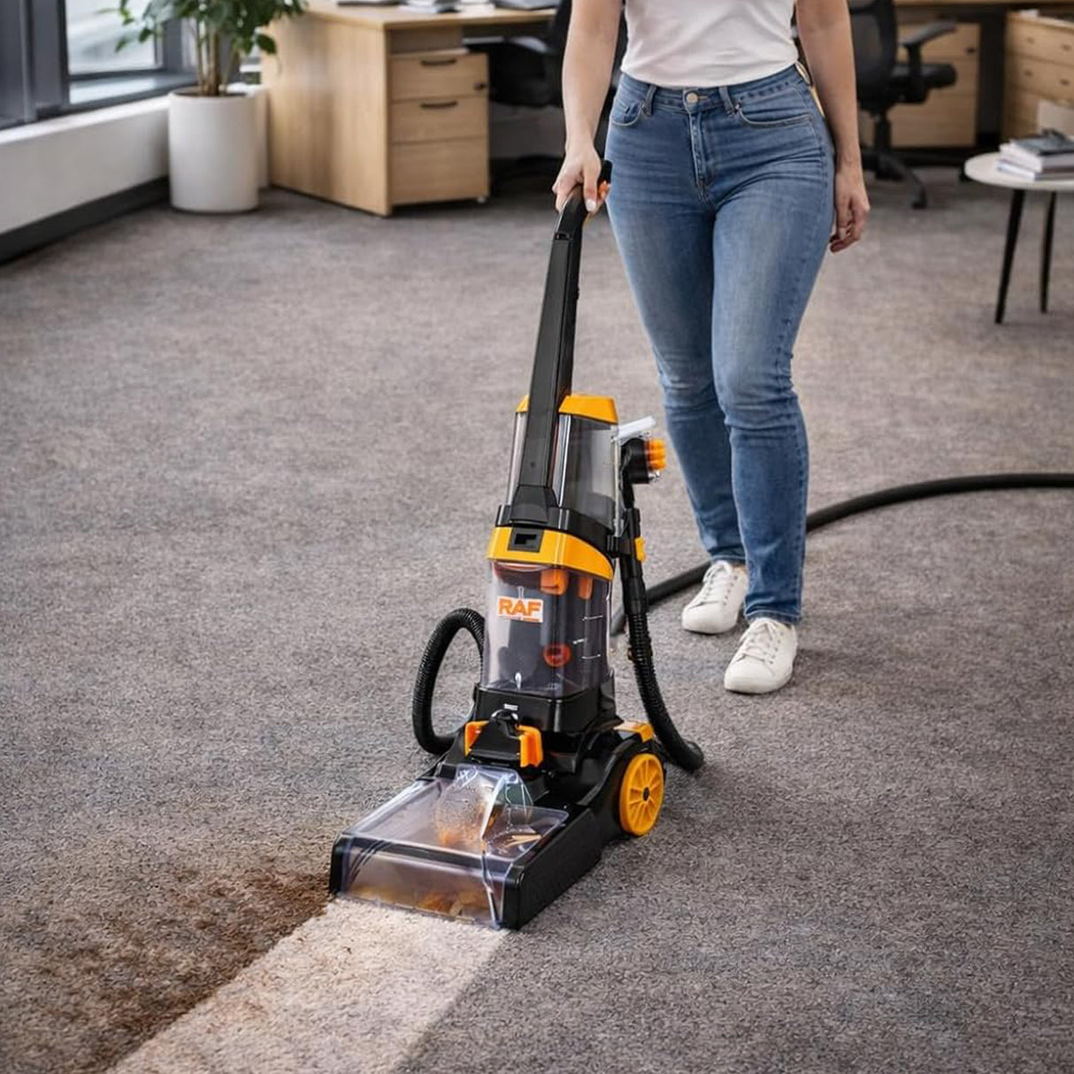 3-in-1 Carpet & Floor Washer Vacuum Cleaner 800W by RAF, Dual Roller Brush, 1.35L Clean Water Tank & 1.25L Dirty Water Tank, Carpet Cleaner for Home & Car