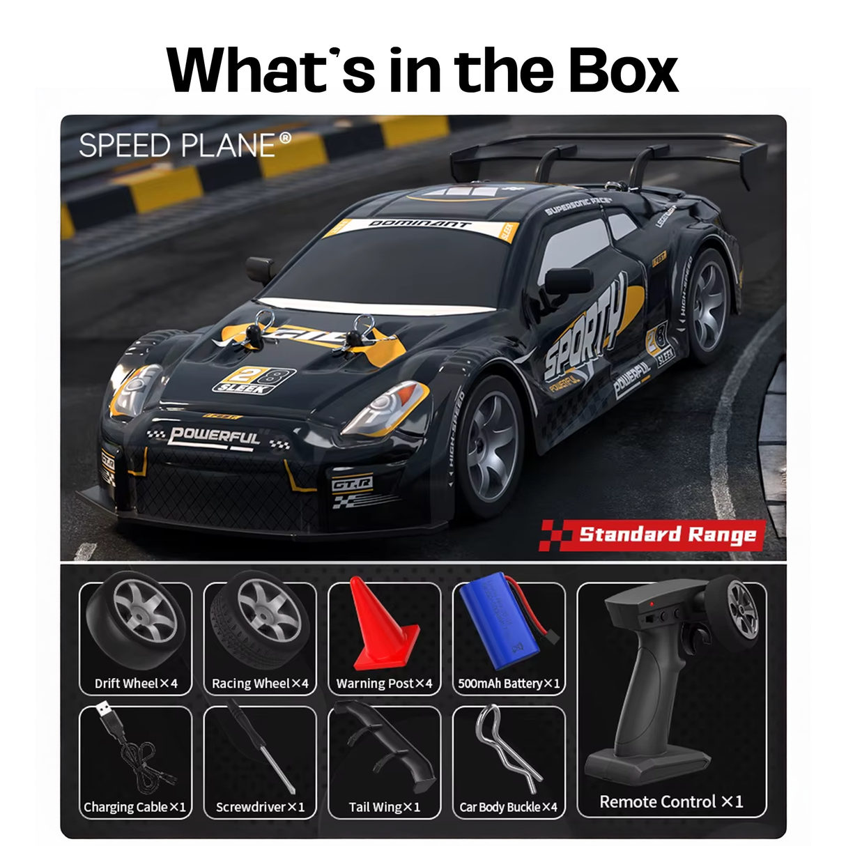 RC Drift Car – 15KM/H Speed, Rechargeable Battery | RC car | SASKA Trading Dubai UAE