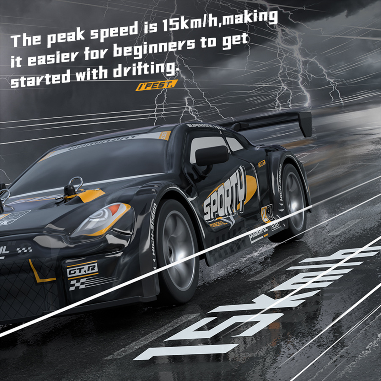 RC Drift Car – 15KM/H Speed, Rechargeable Battery | RC car | SASKA Trading Dubai UAE