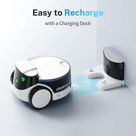ROLA PetPal Robot Camera – Mobile Indoor Pet Monitoring Robot with HD Live Video, Two-Way Audio & App Control by Enabot