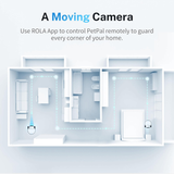 ROLA PetPal Robot Camera – Mobile Indoor Pet Monitoring Robot with HD Live Video, Two-Way Audio & App Control by Enabot