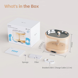 ROLA Smart Pet Water Fountain with Smart App Hydration Monitoring, Wireless Pump & 2L Filtration System - Cordless Version by Enabot