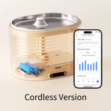 ROLA Smart Pet Water Fountain with Smart App Hydration Monitoring, Wireless Pump & 2L Filtration System - Cordless Version by Enabot