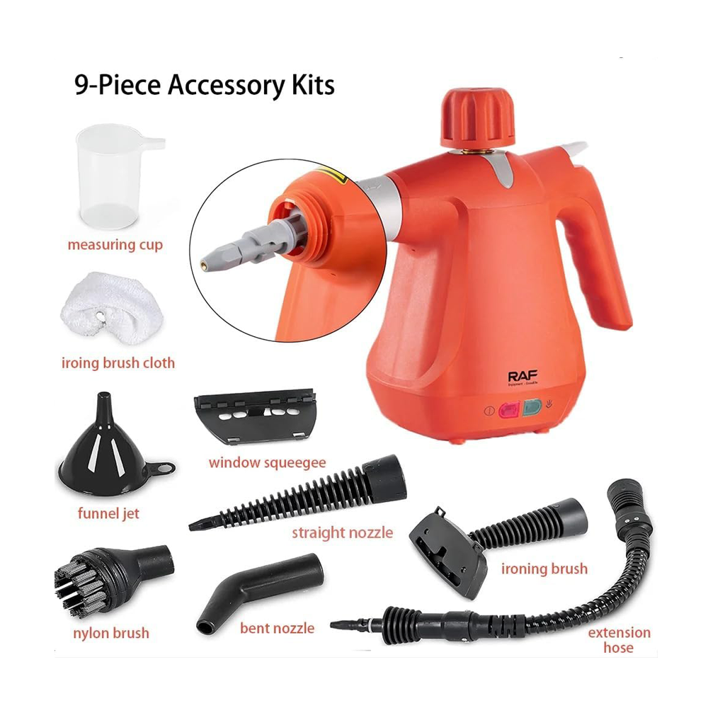 Multi-Purpose Steam Cleaner with Complete Accessory Kit by RAF  Pressure Steam Cleaner SASKA Trading
