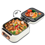 3-in-1 Electric Grill Hot Pot with Double Pan Frying 2.4L by RAF