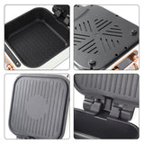 3-in-1 Electric Grill Hot Pot with Double Pan Frying 2.4L by RAF