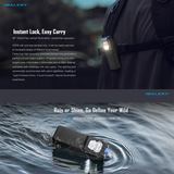 كشاف كليب احترافي 3-في-1 بقوة 2800 لومن GR36، قابل للشحن USB-C، بإضاءة بيضاء دافئة وباردة و UV، قاعدة مغناطيسية ومقاومة للماء من IMALENT