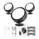 Rechargeable LED Wall Mounted Light (3 Pack) by EZVALO | Under Cabinet LED Light | SASKA Trading