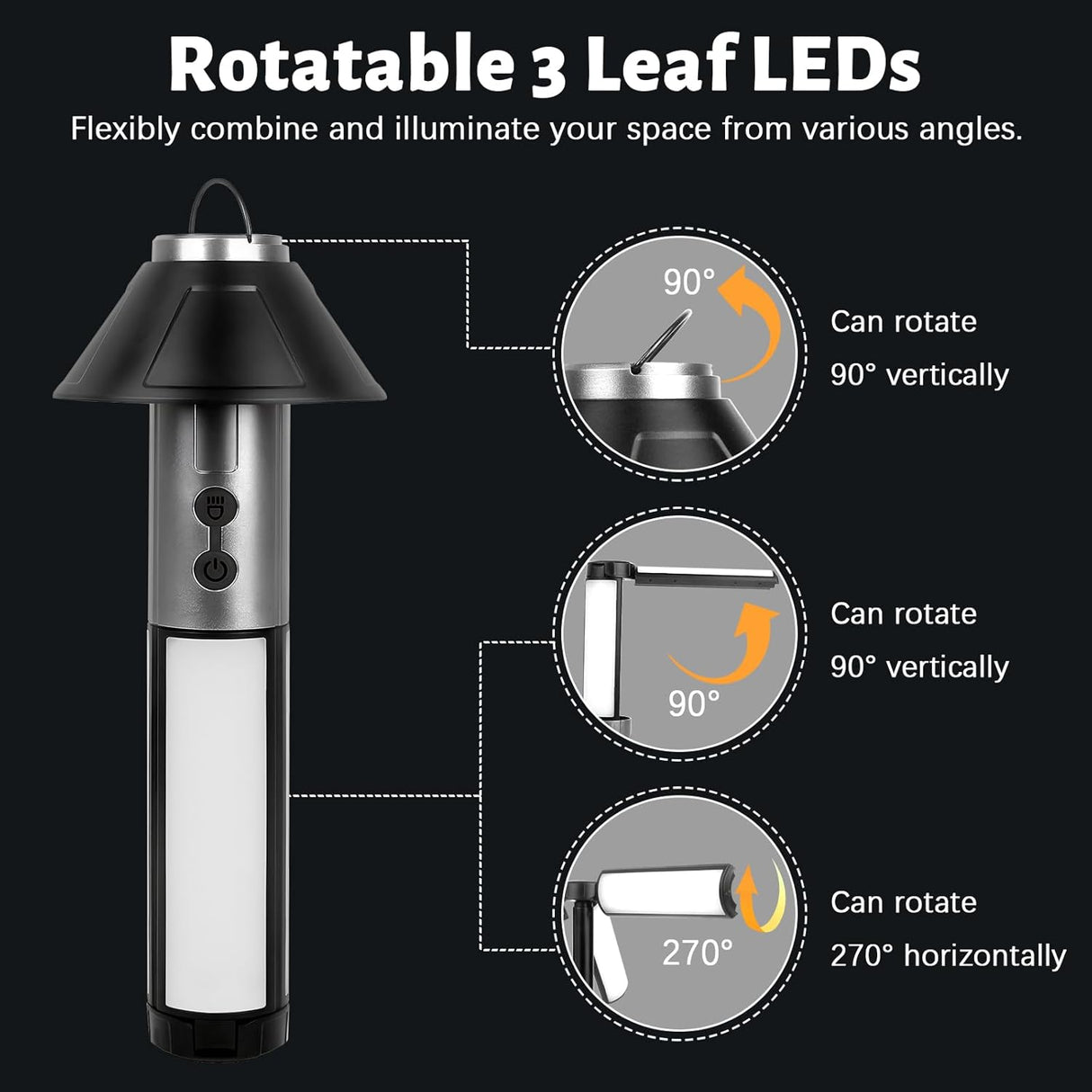 Rechargeable Multifunctional Camping Light YD-2324 - SASKA Trading