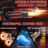 Buy Rotary Barrel Water Gun with LED Light & Modular Battery at SASKA Trading , Dubai UAE