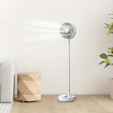 Rovio 8" Folding Fan with 7200mAh Battery, LED Light, Remote Control & Telescopic Stand by Green Lion