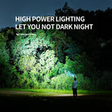 Mini Flashlight Keychain LED 8Mode COB Laser Type-C Rechargeable by SMILING SHARK