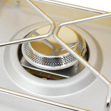 2-Burner Portable Camping Stove – Lightweight Outdoor Gas Grill with Non-Stick Surface