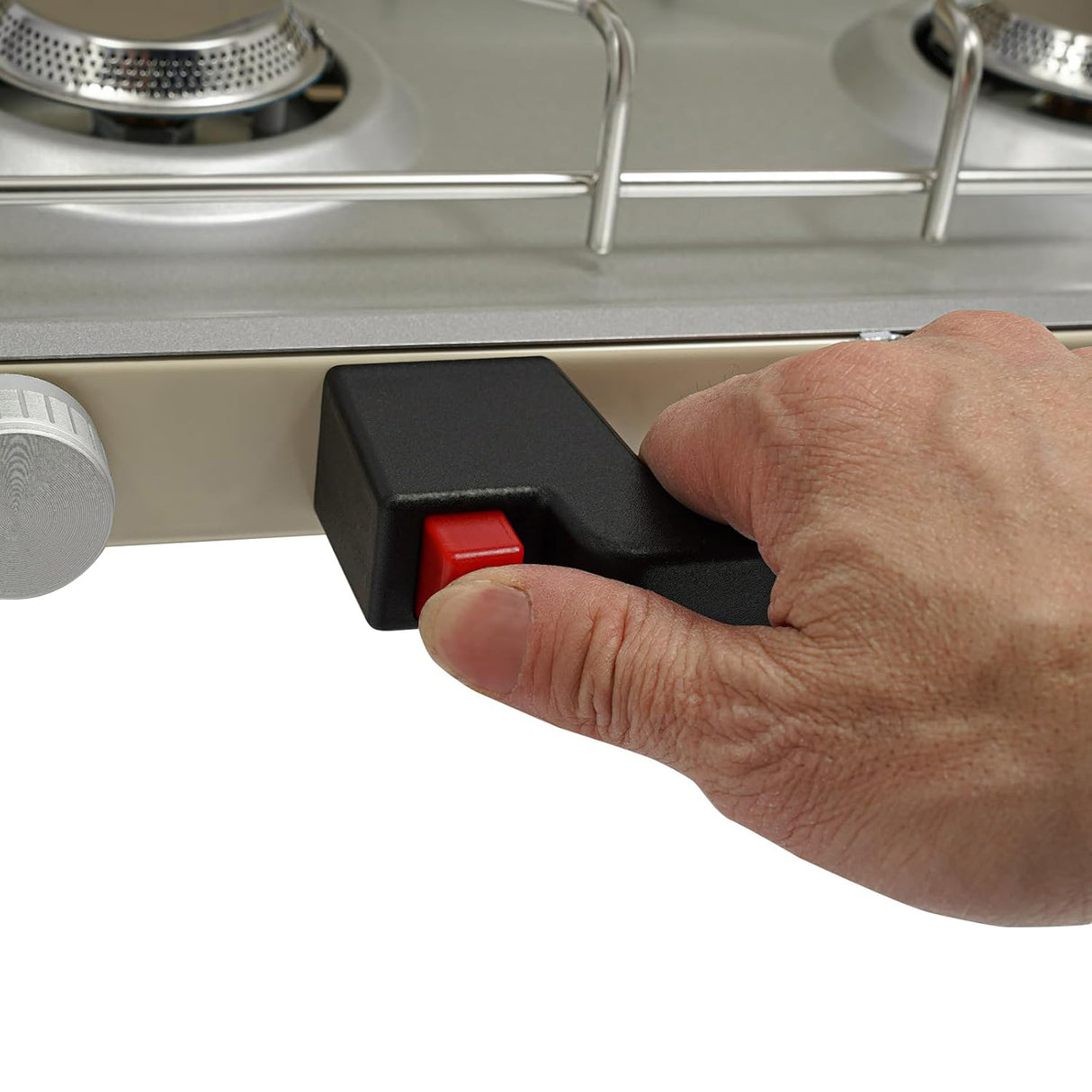 2-Burner Portable Camping Stove – Lightweight Outdoor Gas Grill with Non-Stick Surface