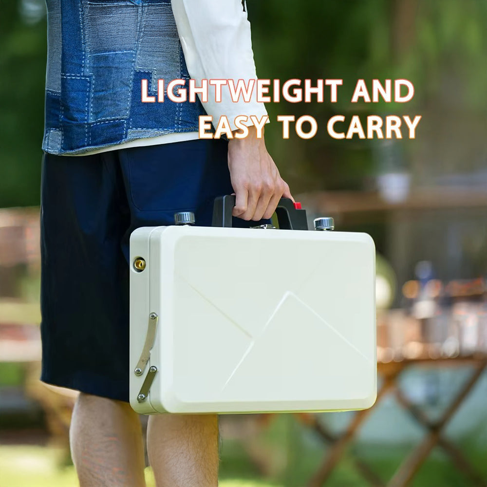 2-Burner Portable Camping Stove – Lightweight Outdoor Gas Grill with Non-Stick Surface