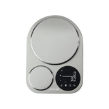 Precision Kitchen Scale, Dual Platforms 5kg & 500g, LCD Display, Silver by Green Lion