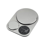 Precision Kitchen Scale, Dual Platforms 5kg & 500g, LCD Display, Silver by Green Lion