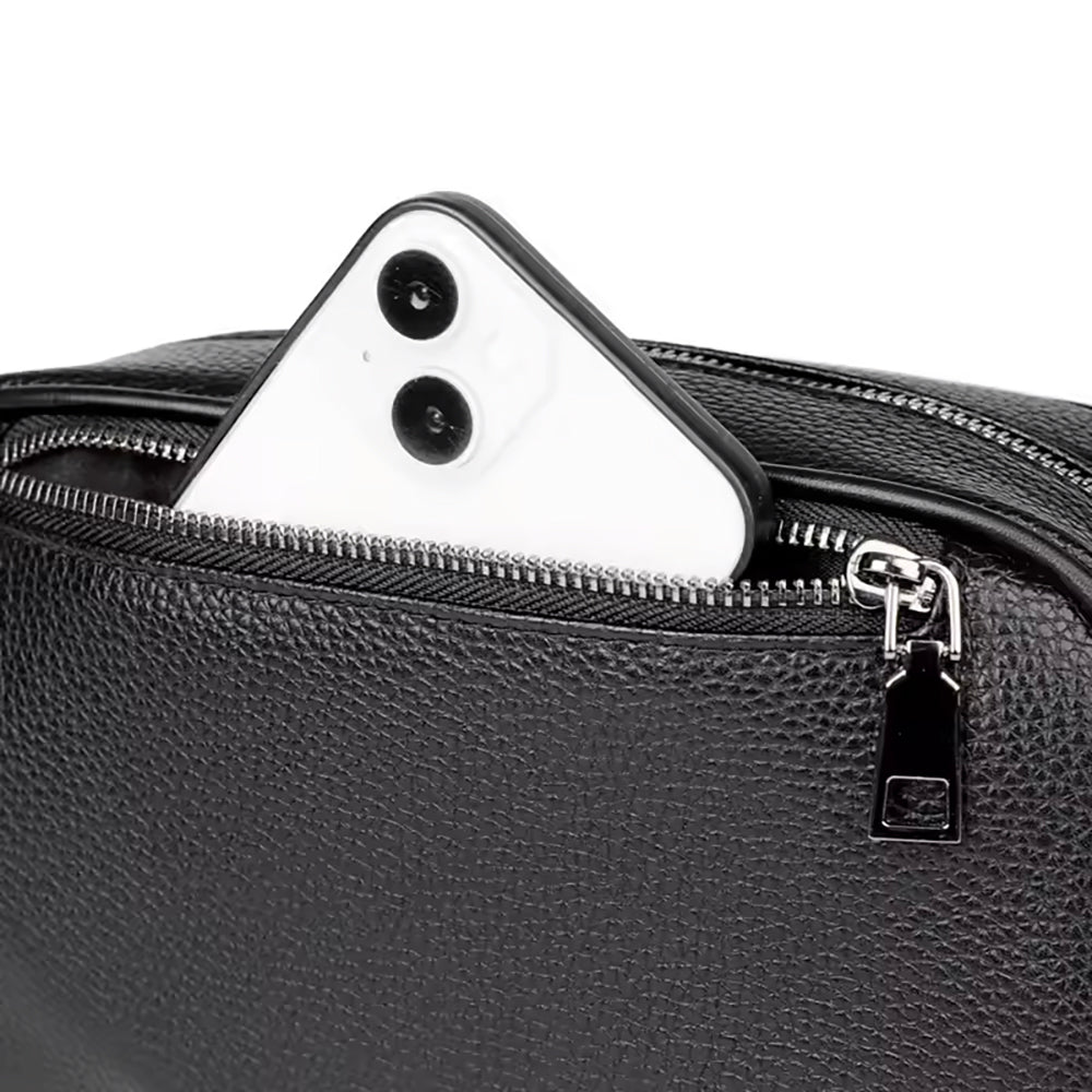 حقيبة بصمة الأصبع، مصنوعة من جلد البولي يوريثان بقفل ذكي وآمن مضاد للسرقة - من Green Lion