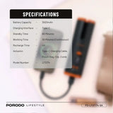 Automatic Cordless Hair Curler – Effortless Healthy & Shiny Curls and Waves, Preset Temperature Settings By Porodo