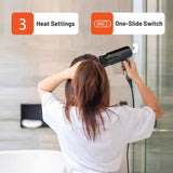 مجفف شعر قابل للطي من لايف ستايل، بقوة 1200 واط - صغير الحجم وسهل الحمل - 3 إعدادات حرارة من Porodo