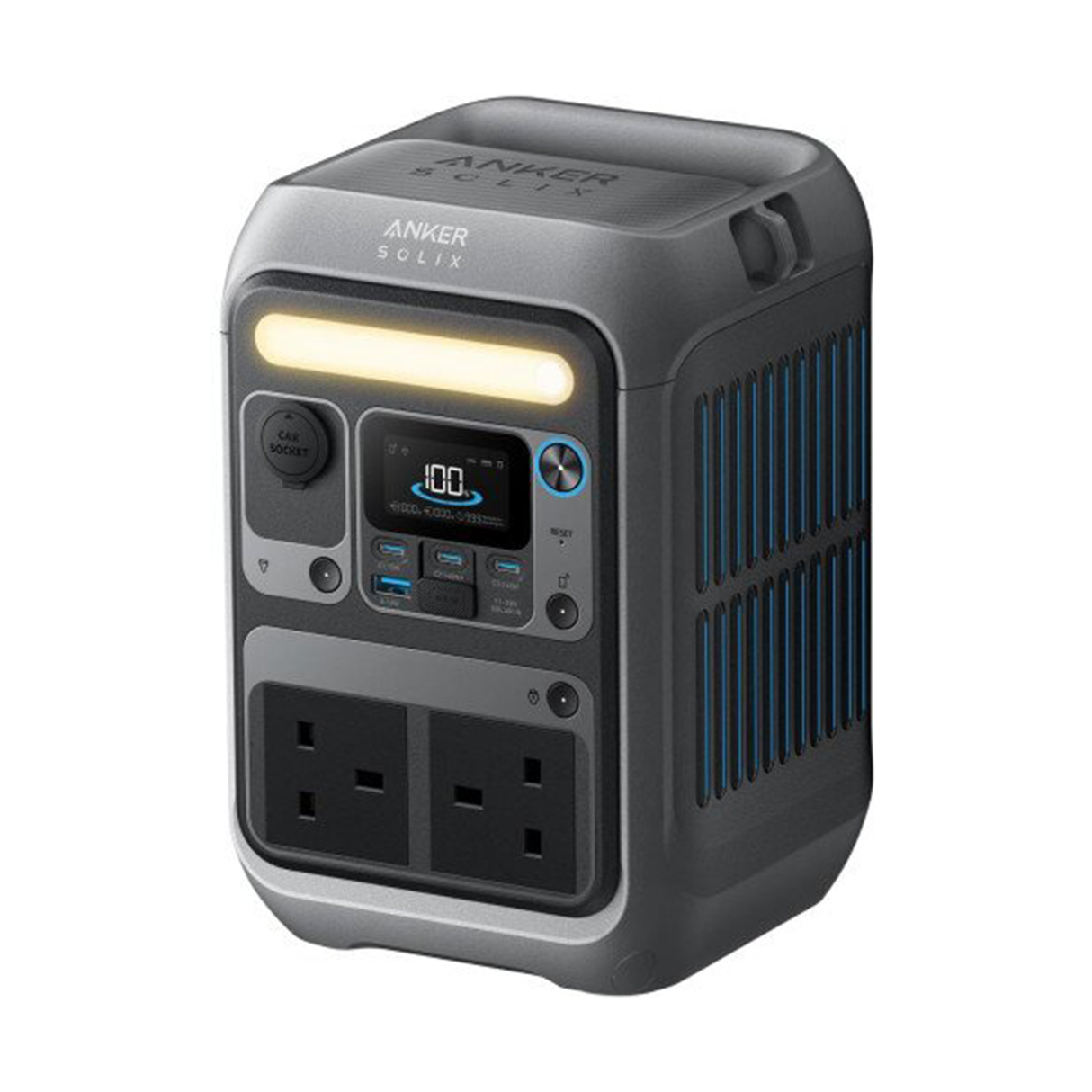 SOLIX C300 Portable Power Station with 7 Ports and USB-C Charging by Anker