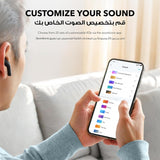 سماعات أذن لاسلكية K20i – تشغيل حتى 36 ساعة، مكالمات واضحة بتقنية الذكاء الاصطناعي، مقاومة للماء IPX5 من Soundcore by Anker 