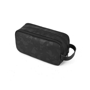 Salem 3-Layer Travel Tech Organizer – Large Capacity Cable and Accessories Pouch with Leather Handle by WiWU - saska - saska.ae