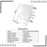 Specifications Saska smart wifi light switch sj- a1SASKA Smart Wifi Light Switch SJ-01