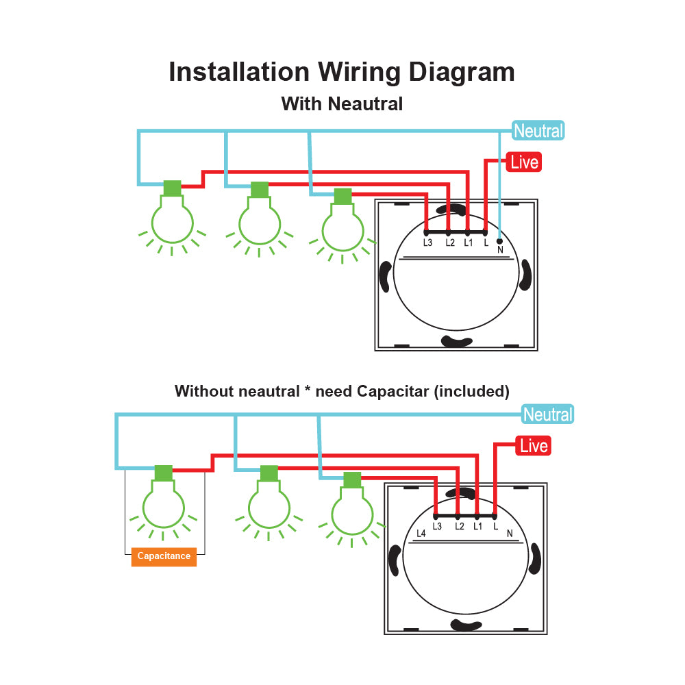 Diagram Saska smart wifi light switch sj- a1SASKA Smart Wifi Light Switch SJ-01