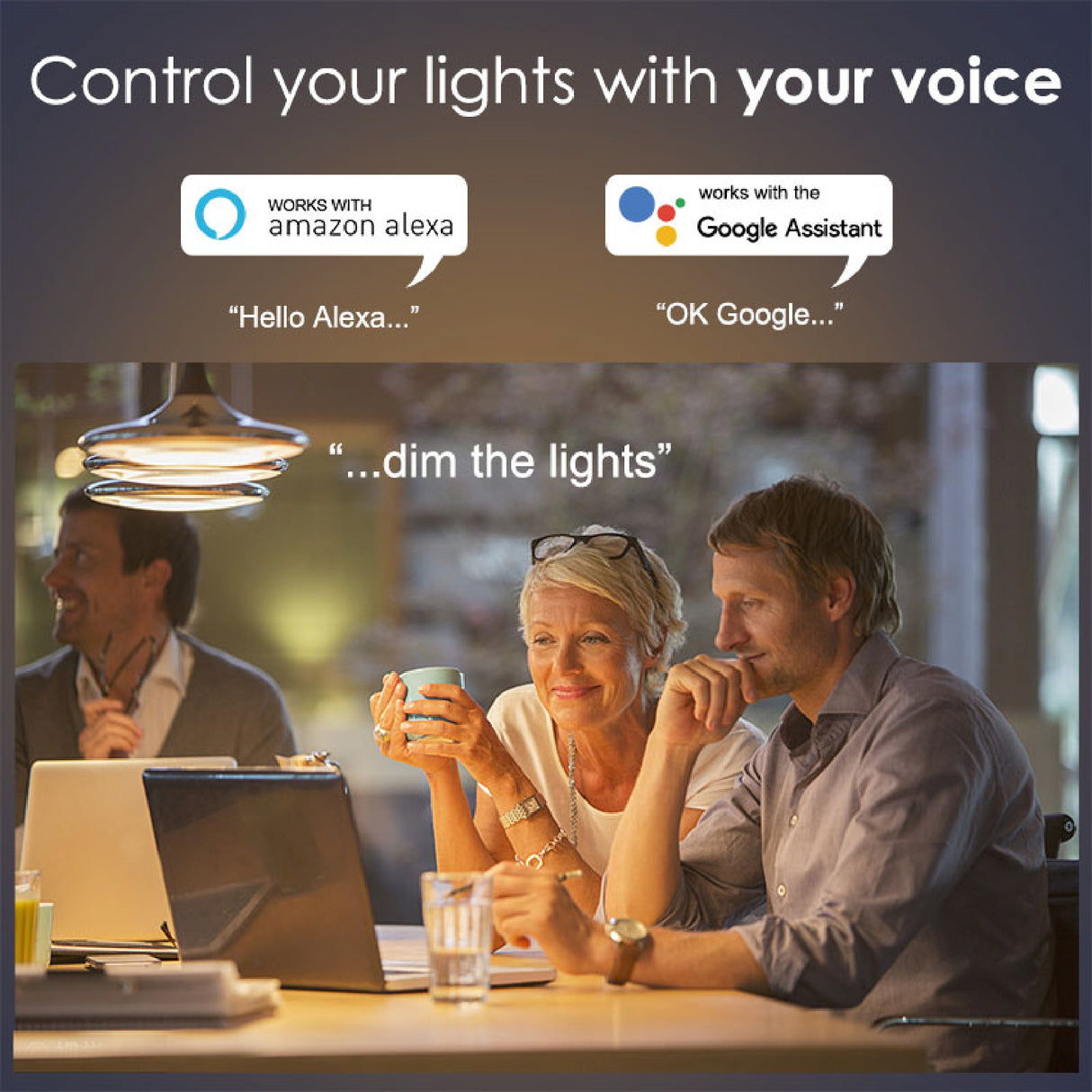 Saska smart spot light laza voice control