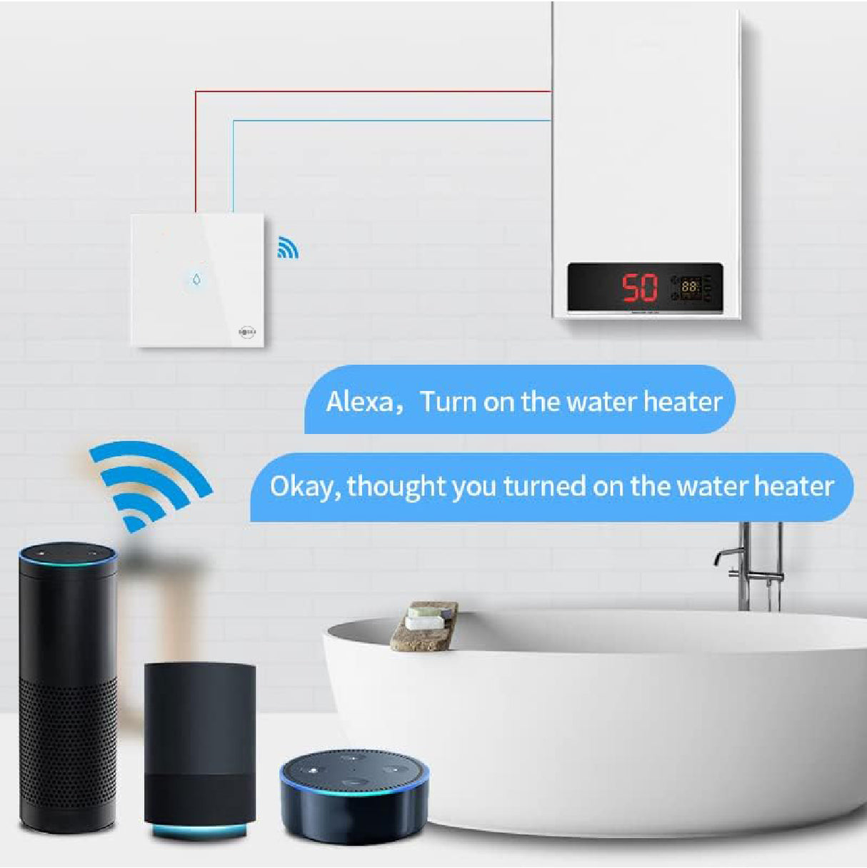 Saska Smart Water Heater Switch