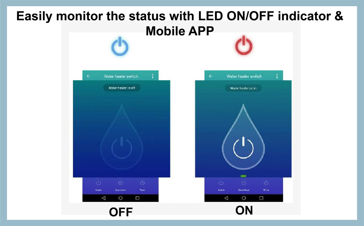 Saska Smart Water Heater Switch