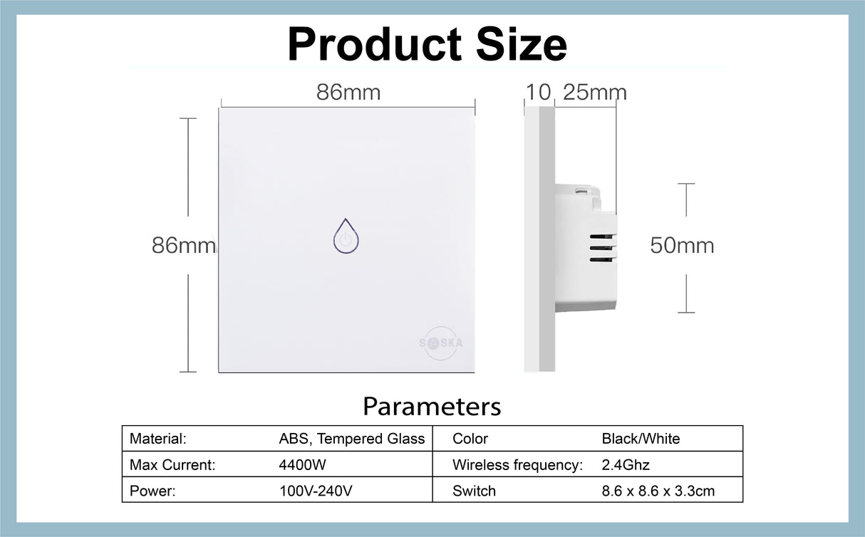 Saska Smart Water Heater Switch - SASKA Trading