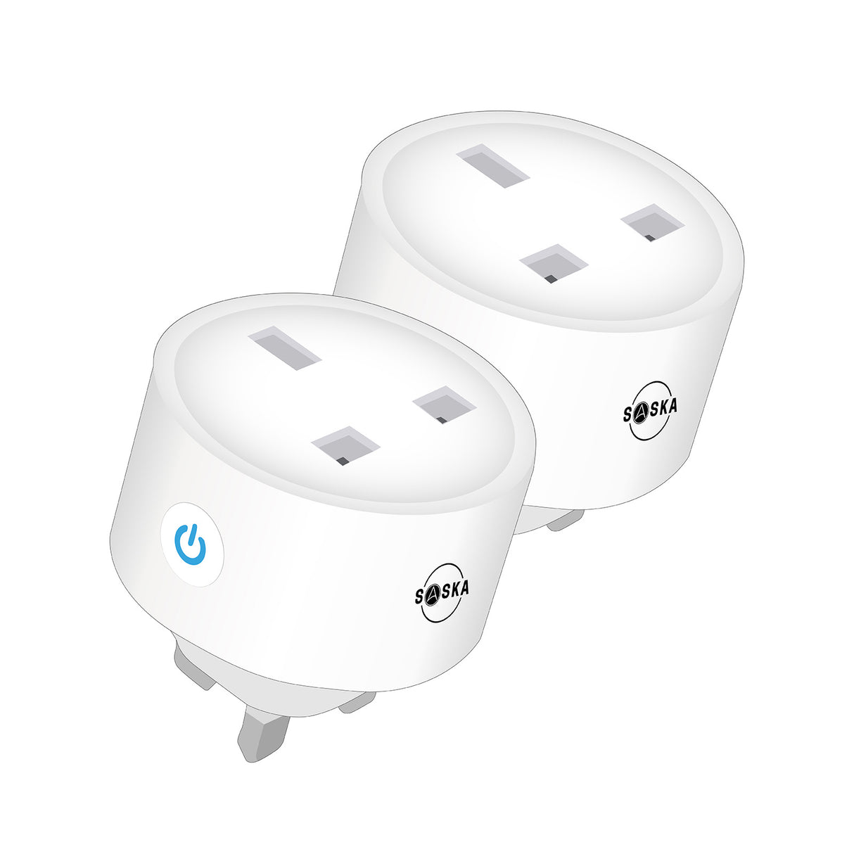 Saska Smart Plug A16 White 2 pack