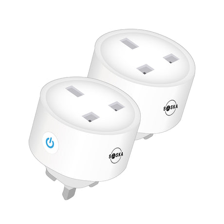 Saska Smart Plug A16 White 2 pack