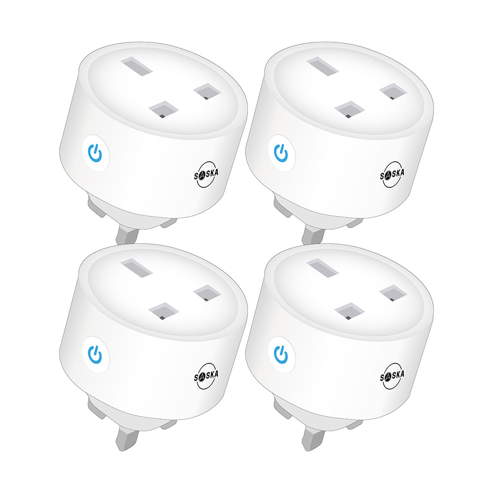 4 pack Saska Smart Plug A16 White