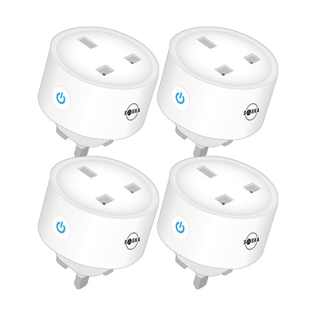 4 pack Saska Smart Plug A16 White