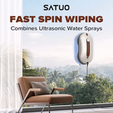 SATUO PRO Smart Window Cleaner Robot Fast spin wiping SASKA