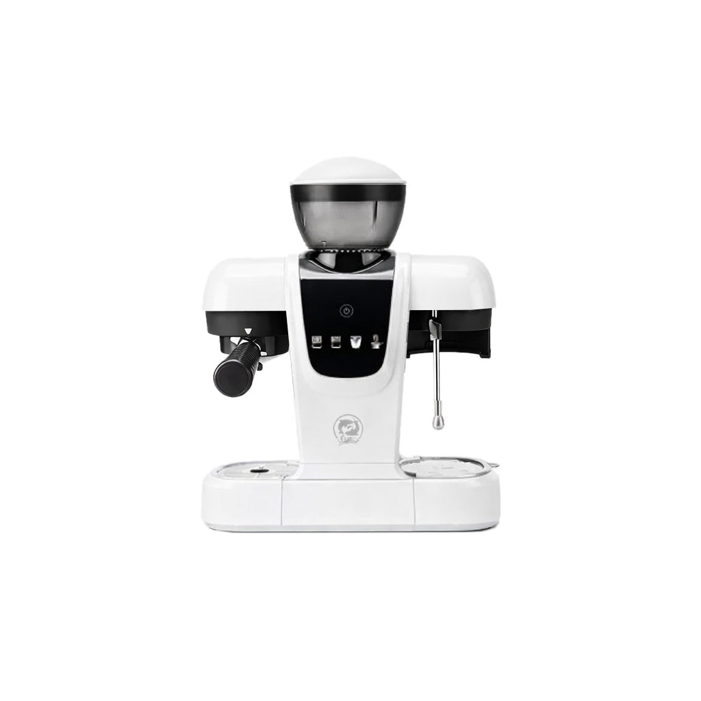 Semi-Automatic Espresso Coffee Maker – Built-in Grinder and Brewer All-in-One, 19 Bar High-Pressure Extraction by iCafilas