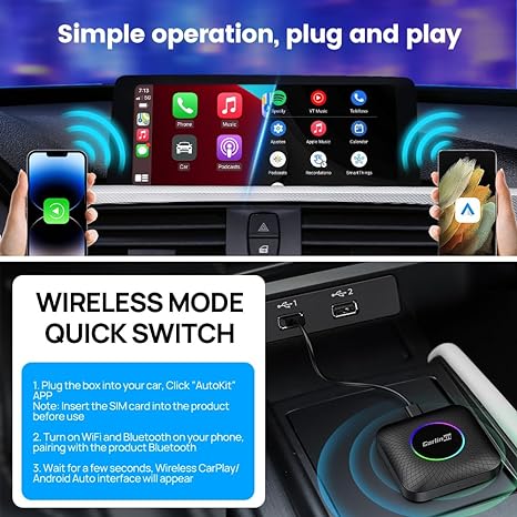 Carlinkit Android 13 LED Ai Box CarPlay Adapter - SASKA