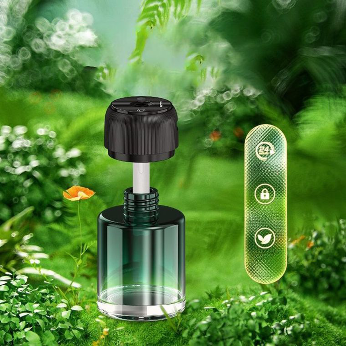 Smart Car Air Freshener with Mini Fragrance Bottle