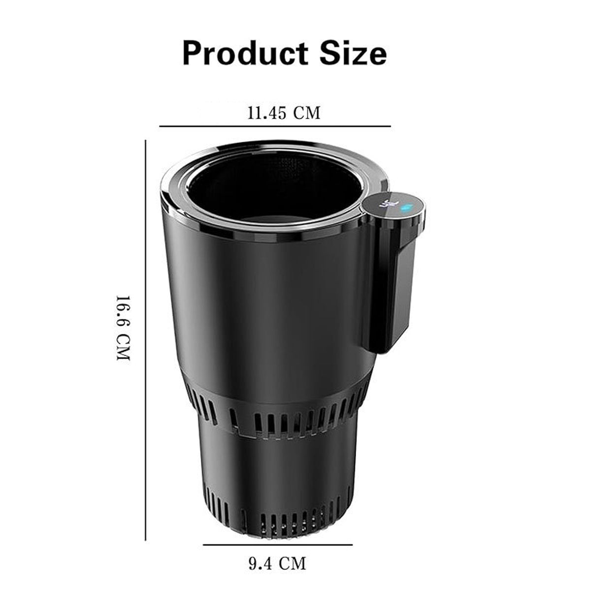 Smart Car Cup Cooler & Heater – Portable 2 in 1 Car Beverage Warmer and Cooling Cup Holder with One-Button Temperature Control