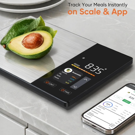 Smart Nutrition Food Scale with LCD Display – Digital Kitchen Weight Scale | Smart Kitchen Scale | SASKA Trading