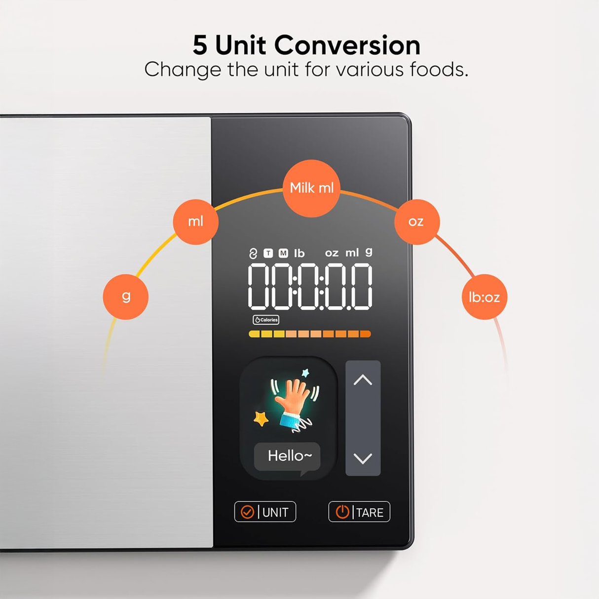 Smart Nutrition Food Scale with LCD Display – Digital Kitchen Weight Scale