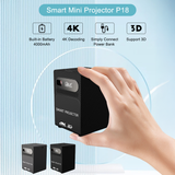 Smart Projector P18 4K – Android Projector with 2GB RAM, 32GB Storage, Ultra HD Home Cinema