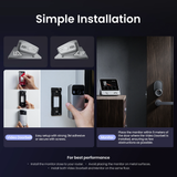 Smart Video Doorbell 2K with Wireless Monitor & Two-Way Audio by SwitchBot