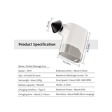 مسدس تدليك محمول صغير الحجم P5 - قابل لإعادة الشحن بحجم الجيب - علاج اهتزازي لاستعادة العضلات