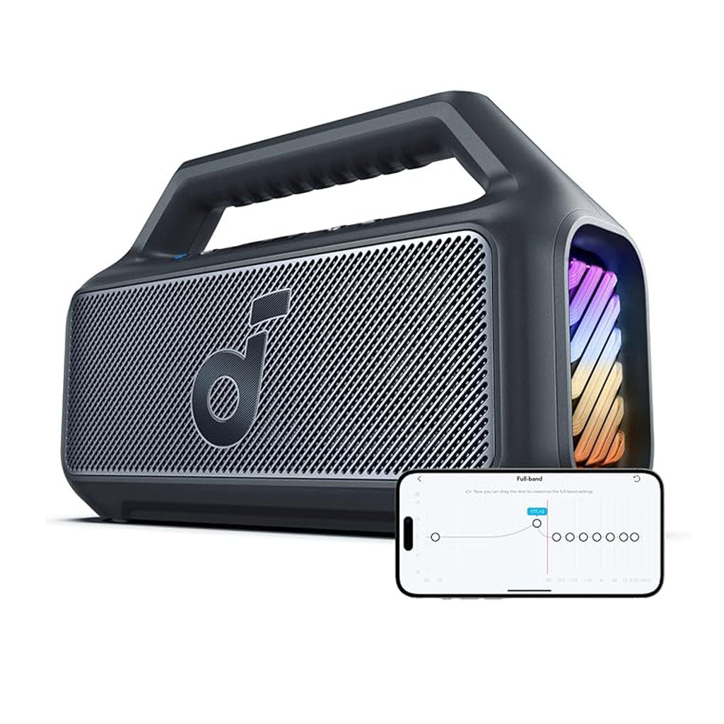 سماعة بلوتوث خارجية Boom 2، مقاومة للماء وقابلة للطفو، إضاءة RGB من Soundcore by Anker